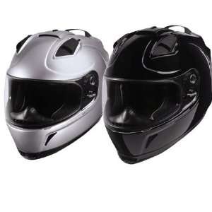  Icon Domain Full Face Helmet X Large  Silver Automotive