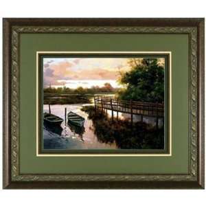  International Arts Pier at Sunrise Framed Artwork Kitchen 