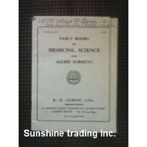  Books on Medicine,science and Allied Subjects R.D. Gurney Books