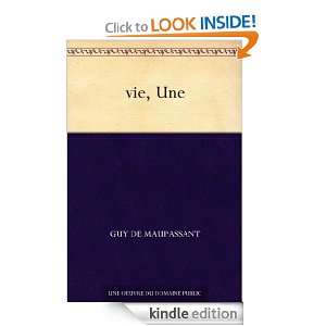 vie, Une (French Edition) Guy de Maupassant  Kindle Store