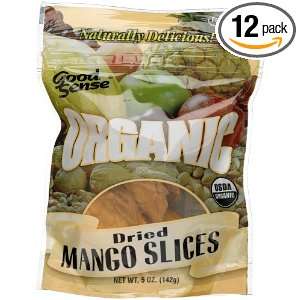 Good Sense Sliced Mango, Organic, 5 ounce Bags (Pack of 12)  