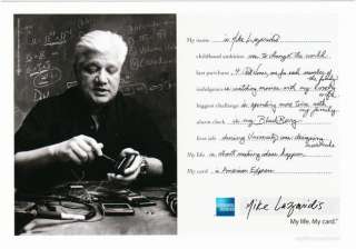 Mike Lazaridis Blackberry American Express Ad Postcard  