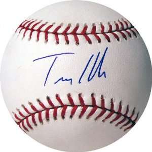  Travis Hafner Autographed Baseball