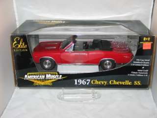 ERTL AMERICAN MUSCLE ELITE 67 CHEVY CHEVELLE SS 118 SCALE NOS HOBBY 