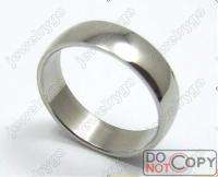 Wholesale lots 50 Silver smooth Stainless steel Rings  