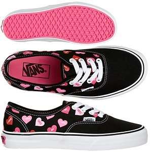 VANS SHOES CANDY HEARTS 9.5 M 11 W CLASSIC AUTHENTIC  