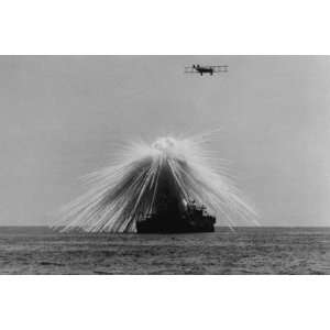 Bombing of the USS Alabama by Unknown 18x12  Kitchen 