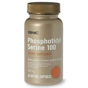  GNC Phosphatidyl Serine 100, Softgel Capsules, 30 ea 