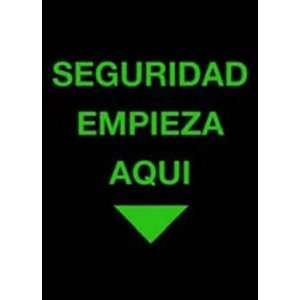  SEGURIDAD EMPIEZA AQUI safety message / logo mat 