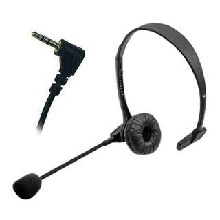 Hands Free Wired Headset with Boom Microphone   3.5mm Mono   Retail 