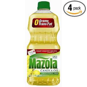 Mazola Canola Oil, 40 Ounce (Pack of 4)  Grocery & Gourmet 