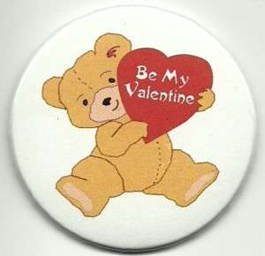 Happy Valentines Day  Bear w/Hearts   Magnet 2 1/4  