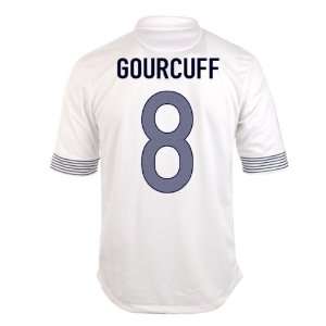  New Soccer Jersey Euro 2012 Gourcuff # 8 France Away White Football 