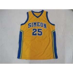  whole high school style basketball jerseys simeon #25 rose 