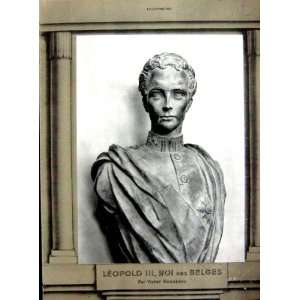  Leopold Sculpture King Belgium Rousseau Fine Art 1935 