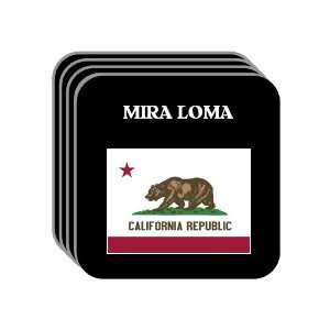  US State Flag   MIRA LOMA, California (CA) Set of 4 Mini 