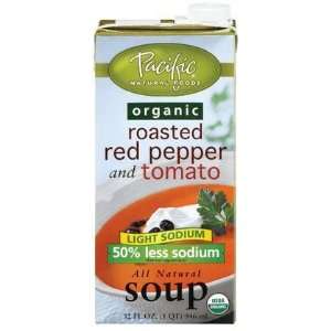 Pacific Natural Foods Light Sodium Organic Soup, Roasted Red Pepper 