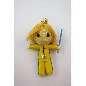 Kill Bill The Bride Cute Voodoo String Doll Keychain NEW