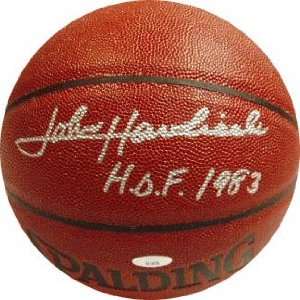  John Havlicek Autographed Spalding I/O NBA Basketball w 