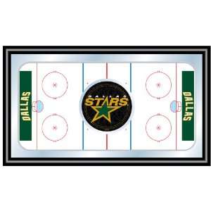  NHL Dallas Stars Framed Hockey Rink Mirror Patio, Lawn & Garden