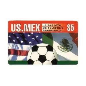   US. Mex Soccer Ball With USA And Mexican Flags 