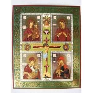   Orthodox Christian Icon, Metallograph, 6x7in /15x18cm) Everything