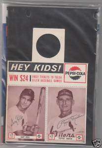 RARE 1963 PEPSI TULSA OILER SET NEAR MINT PEPPER MARTIN  