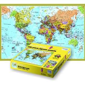  World Map   500 Large Size Pieces Toys & Games