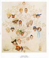 Norman Rockwell Ancestors Print FAMILY TREE  