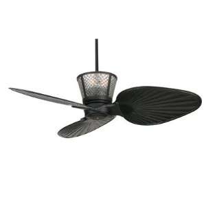   Treventi Ceiling Fan in Black with Hennessey Housing