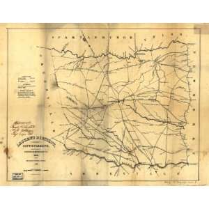  Civil War Map Laurens District, South Carolina / surveyed by Henry 