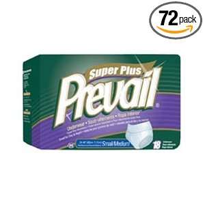 Prevail® Super Plus Underwear , Small/Medium*, Green, 34 46, 4 bags 