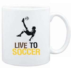  New  Live To Soccer  Mug Sports