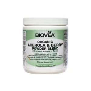ACEROLA & BERRY POWDER BLEND (Organic) with organic strawberry flavour 