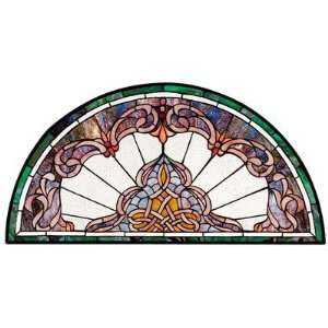  Design Toscano HD464 Lady Astor Demi Lune Stained Glass 