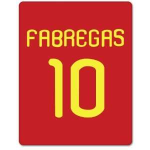  Fabregas Spain football car bumper sticker 4 x 5 