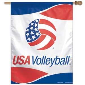 USA VOLLEYBALL OFFICIAL LOGO 27x37 BANNER FLAG