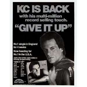  1983 KC Photo Give It Up Meca Records Promo Print Ad 