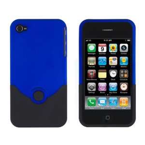  Blue Rubberized Slider Case for Apple iPhone 4, 4S (AT&T 