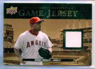 2008 KENDRY MORALES   ANGELS   GAME USED JERSEY CARD  