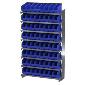 Akro Mils APRS040 BLUE Single Sided Pick Rack with 64 30040 Blue Shelf 