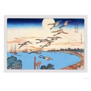   Moon Giclee Poster Print by Ando Hiroshige, 24x32