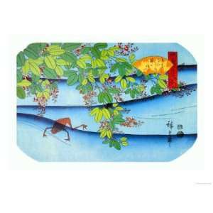   and Frog Giclee Poster Print by Ando Hiroshige, 42x56