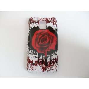  LG G2X/P999   Red Rose Splash Hard Phone Case Protector 