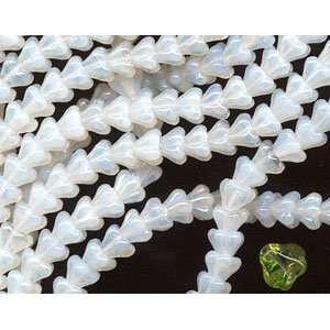  White Opal Luster Baby Bell Flower Bead Arts, Crafts 