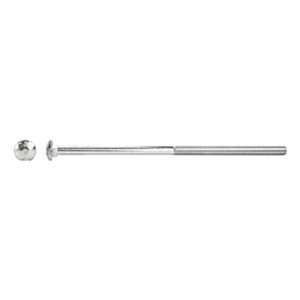   Zinc Finish ASTM A307 Grade A Round Head Carriage Bolt, Pack of 5