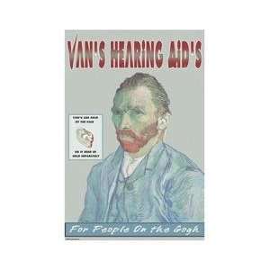  Vans Hearing Aids For People on the Gogh 12x18 Giclee on 