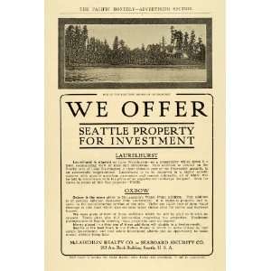  1906 Ad McLaughlin Realty Oxbow Laurelhurst Seattle 