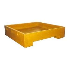  Stacking Plastic Container 45x45x11 600 Lb Cap. Yellow 