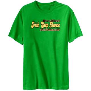 Irish Step Dance T Shirt Mens Green  